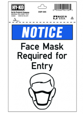 Sign Face Mask Rq 5x7"