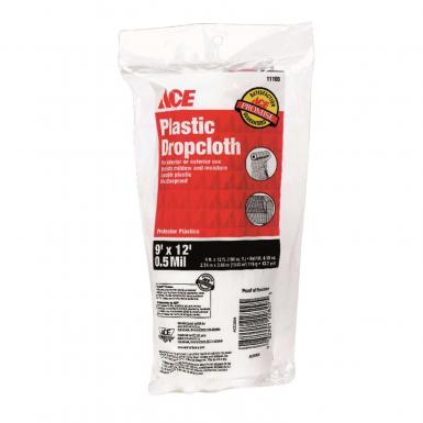 Plastic Drop Cloth 9'x12' 0.5ml