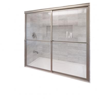 Cortina Bano 2 Puertas B.niquel