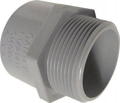 Conector Elec M Pvc Gris 1/2"