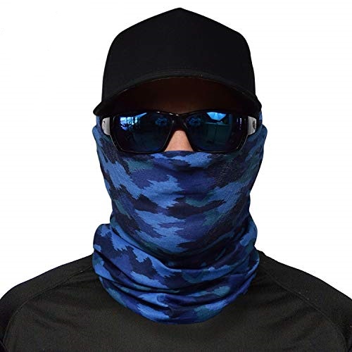 Face Guard Blue Camo