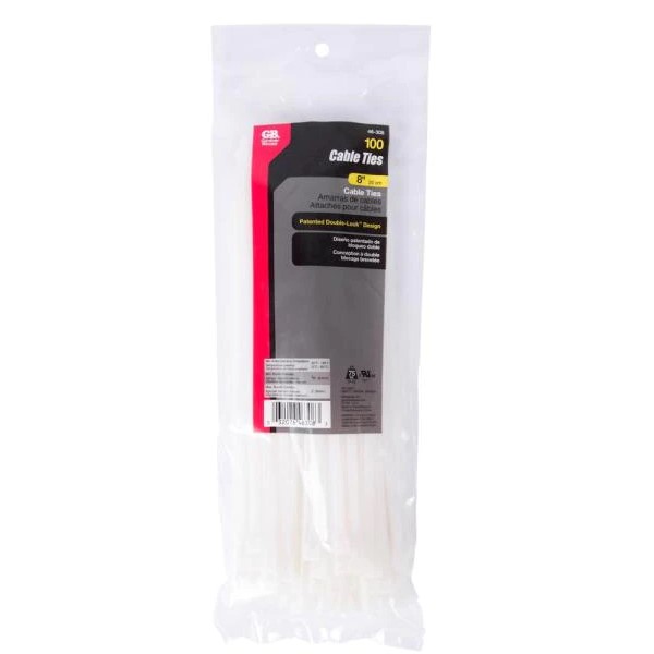 Ties Cable Wht 8" 75# Bg20