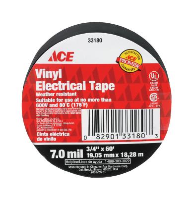 Tape Elec Negro 3/4" X 60' Ace