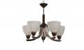 Lampara Colgnte 5 Luces Drk Brwn