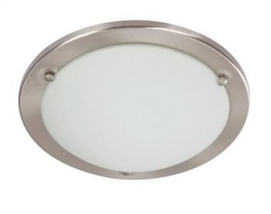 Lampara Techo 1 Luz Satin Nickel