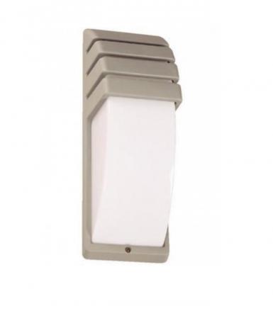 Lampara Pared Ext Plateado 1luz