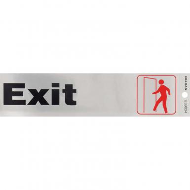 Rotulo Exit 2x8 Silver