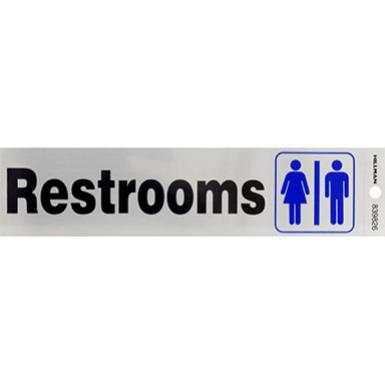 Sign Banos/restrooms 2x8