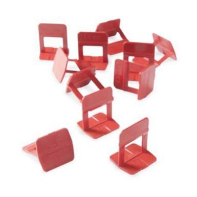 Nivelador Loza 1/16" Rojo 50pk