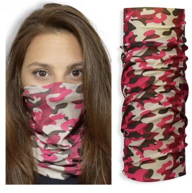 Face Guard Pink Camo