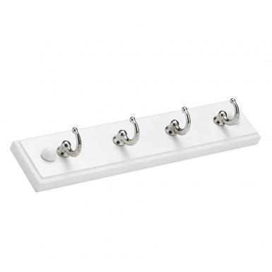 Rack Llaves 4 Hook White/chrome