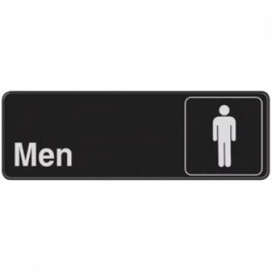 Restroom Sign Men 3"x9"