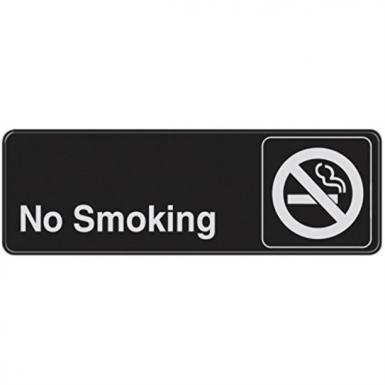 No Smoking Sign 3"x9"