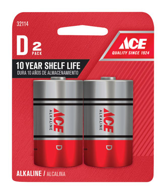 Bateria Ace Alkalina D Pk 2