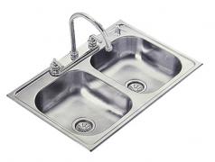 Freg Dbl Ss 8" 2 Roto As 60/40