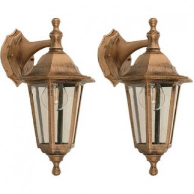 Lamp. Ext. Pared Dorado 40w 2pcs