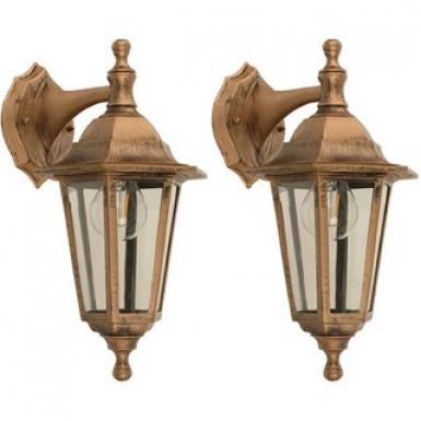 Lamp. Ext. Pared Dorado 40w 2pcs