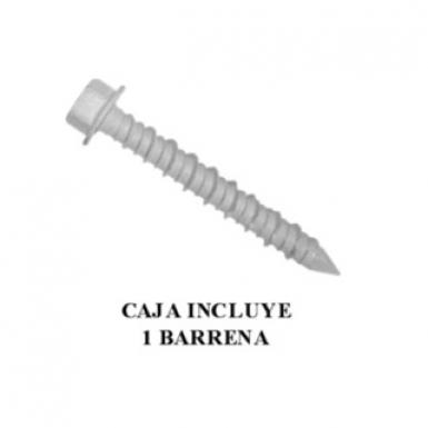 Tapcon 1/4 X 1 1/4 Hex Blanco