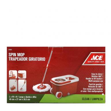 Spin Mop Rotate Plastic Red
