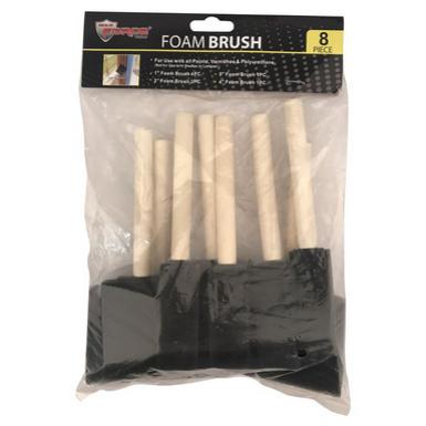 Foam Brush Wood Pk