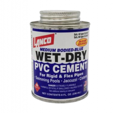 Pega Pvc Lanco Azul Wet/dry 8oz