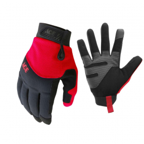 Ace Gloves Blk/red L