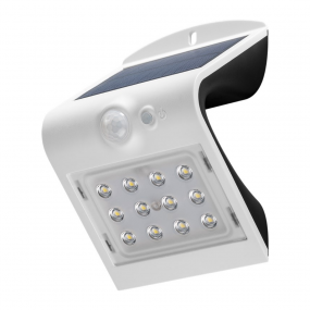 Solar Sens Wall Lght Wht 1.5w
