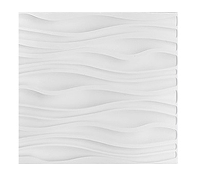 WALL PANEL 3D PVC WHT 12pc32FT^2