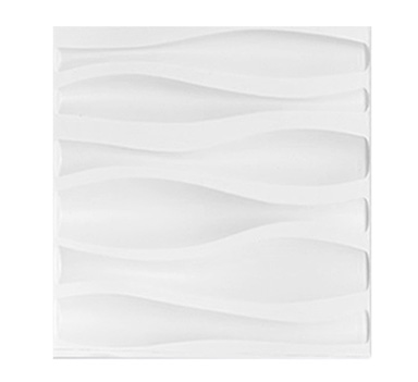 WALL PANEL 3D PVC WHT 12pc32FT^2