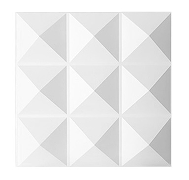 WALL PANEL 3D PVC WHT 12pc32FT^2