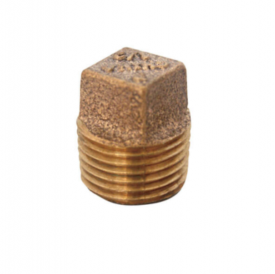 Tapon Bronce Cuadrado 1/2 Mpt