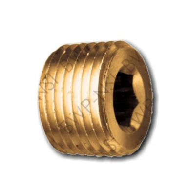 Tapon Bronce Hex 3/8 Mpt