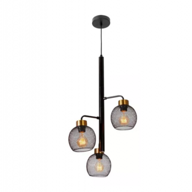 Lampara Colg Blk Conv 3l 22462-2