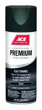 P. Spray Ace Flat Black Pr 12oz