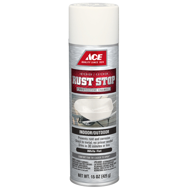 P. Spray Ace Rust Stop Wht Gloss