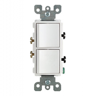 Switch 15a Doble Decora Blanco