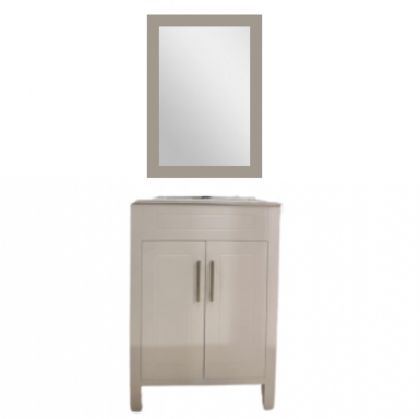 Vanity + Espejo Bl 24" (2bx)