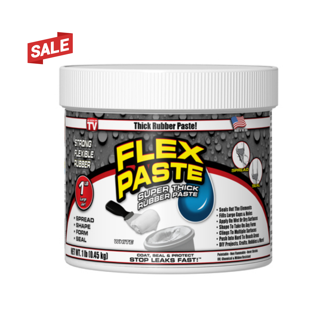 Flex Paste Rubbr Wht 1lb