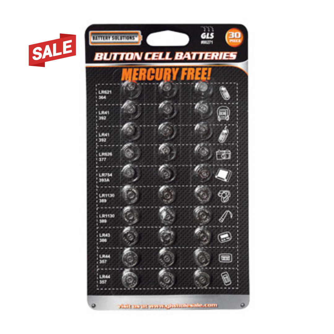 Battry Btn Merc Free30pk