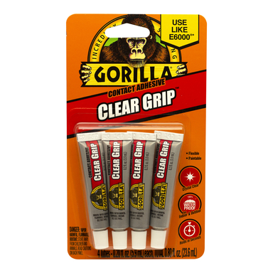 Gorilla Clear Grip Adhesive 4pk