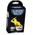 Ball Tble Tennis Wht Pk6