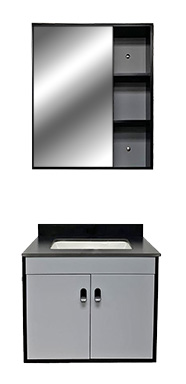 Conjunto 4153 Negro/gray 24" 2bx