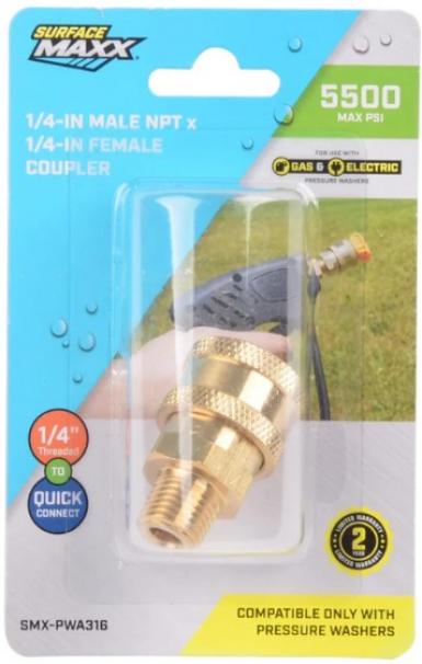 Maq Presion Quick Coupler 1/4" M