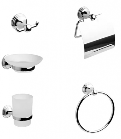 Set Acc Bano Ba9201crome 5 Pcs