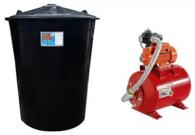 Combo Cisterna 400gl+bomba Evans