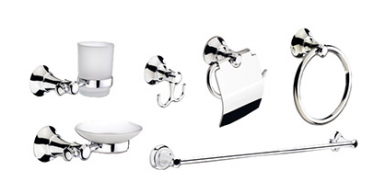 Set Acc Bano Barella Cromo 6 Pcs