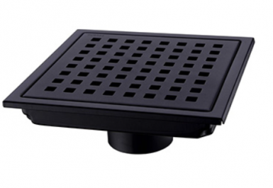 Desague Piso 4"x4" Black