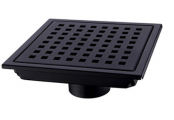 Desague Piso 4"x4" Black