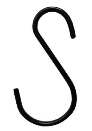 S Hook Extender Blk 2pk