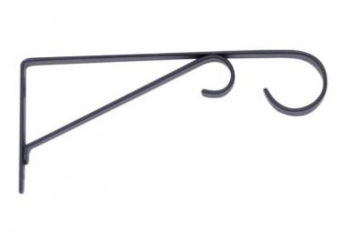 Plant Hook Stl Blk 9"